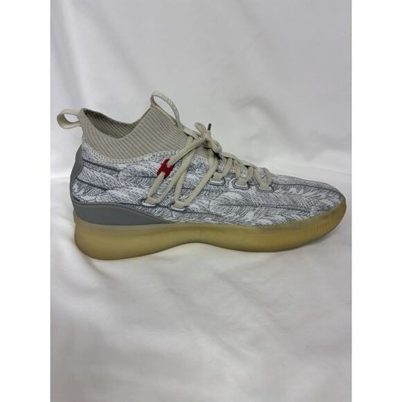 Puma Clyde Court Hightop Basketball Sneakers Grey White Size 9 Mens Embroidered main image 4